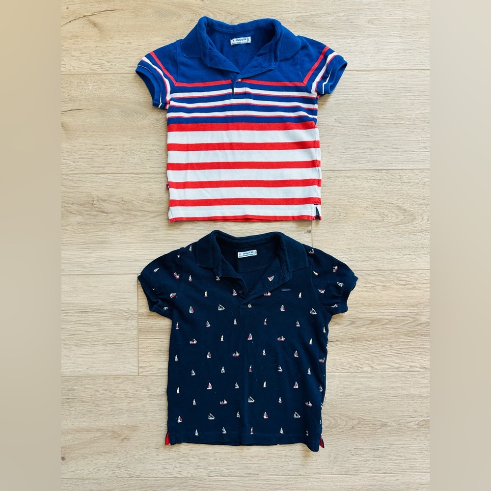 2 boys polo shirts